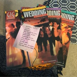 Lot Of 3 Wedding 1st-3rd Set Performance Guide for Bands Hal Leonard PB + CD